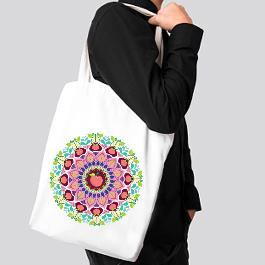 ARTIVO Artdeas™ Digital Design Masterclass allows students to design their own tote bag with mandala design
